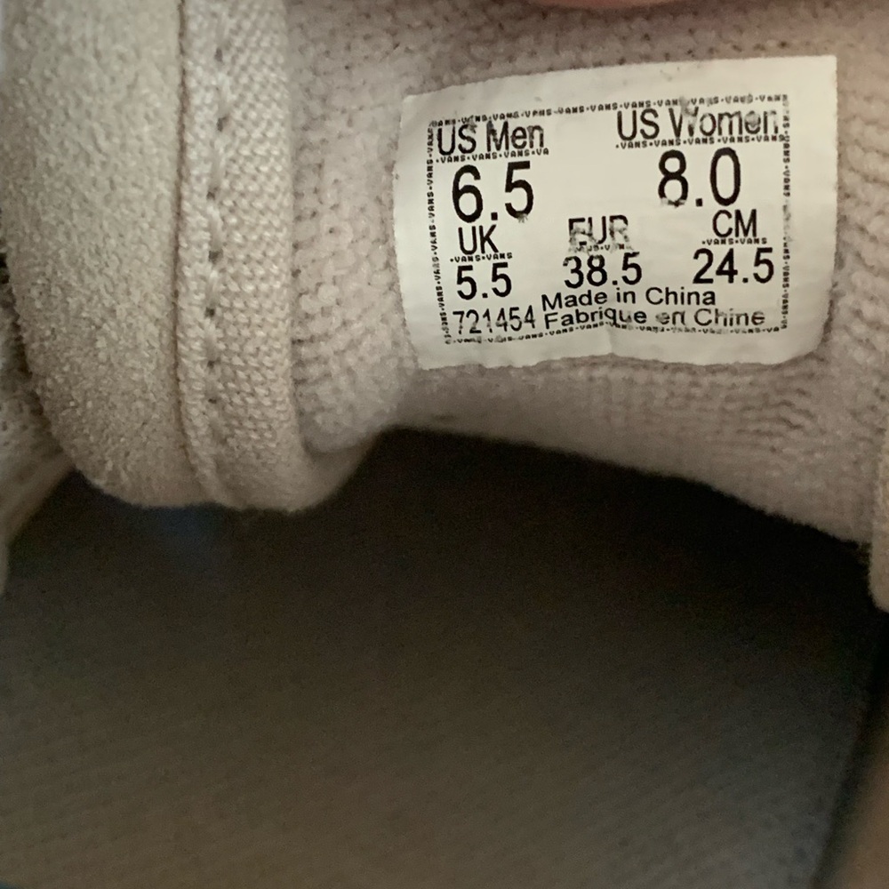 VANS Beige Sentry Sk8-Hi WC High Top Unisex Lugged Soles Sneakers  6.5M 8W - Picture 7 of 9